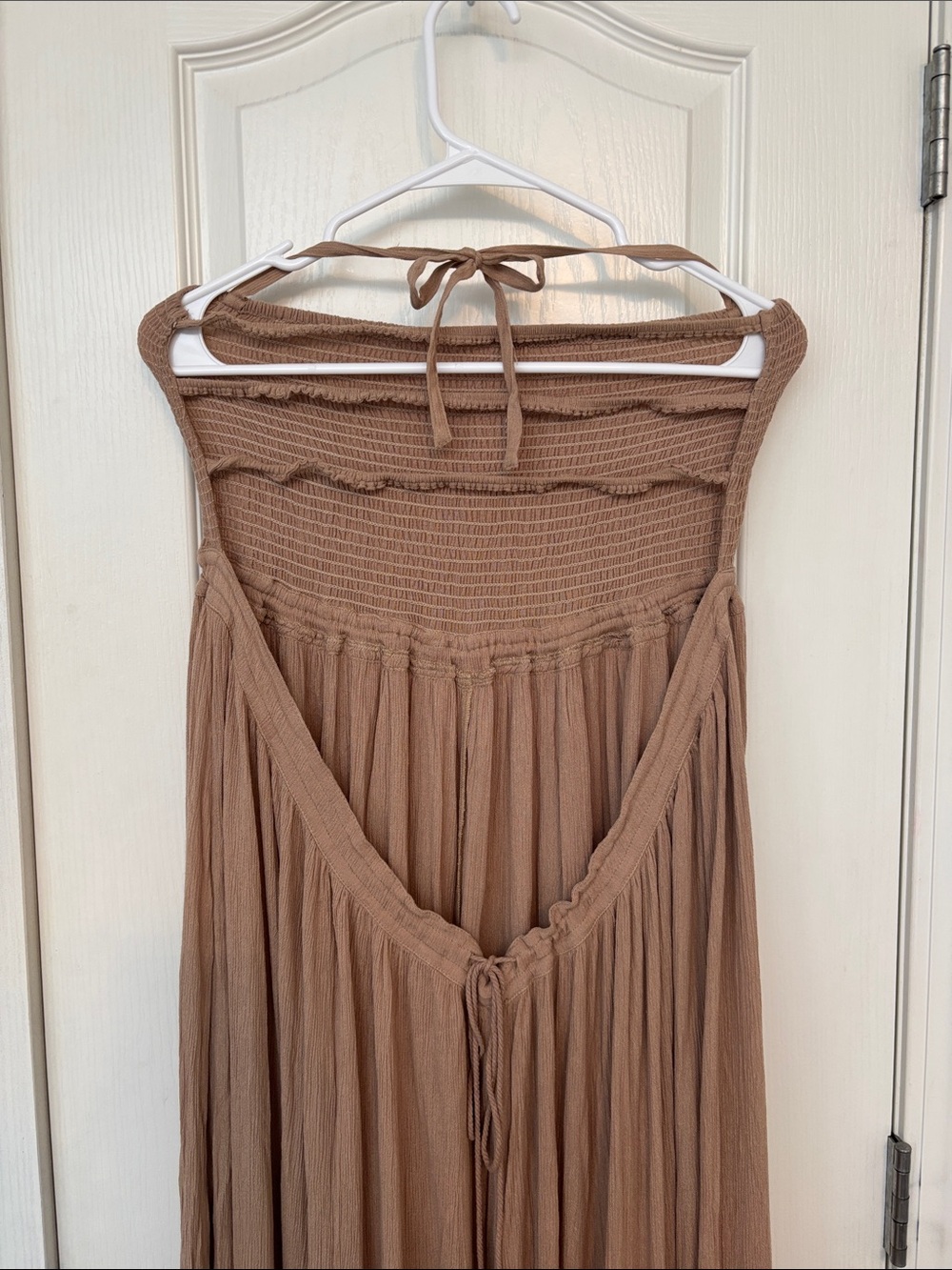 Free People Tan Extratropical Maxi Dress size Large - Picture 7 of 9